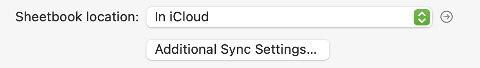 Configuración de sincronización de Soulver para Mac